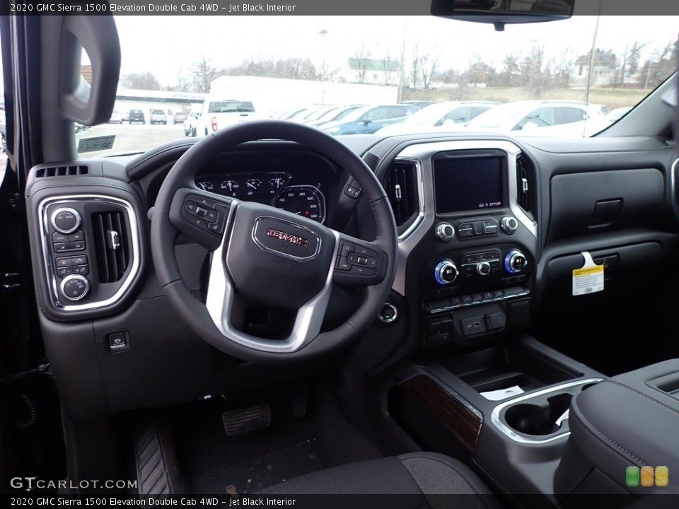 Jet Black Interior Dashboard for the 2020 GMC Sierra 1500 Elevation Double Cab 4WD #136905829