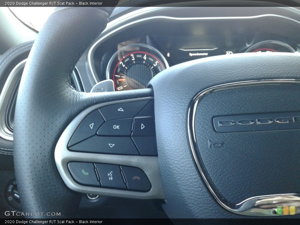 Black Interior Steering Wheel for the 2020 Dodge Challenger R/T Scat Pack #136908682