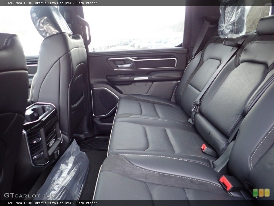 Black Interior Rear Seat for the 2020 Ram 1500 Laramie Crew Cab 4x4 #136908724