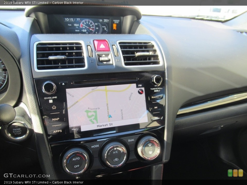 Carbon Black Interior Navigation for the 2019 Subaru WRX STI Limited #136909294
