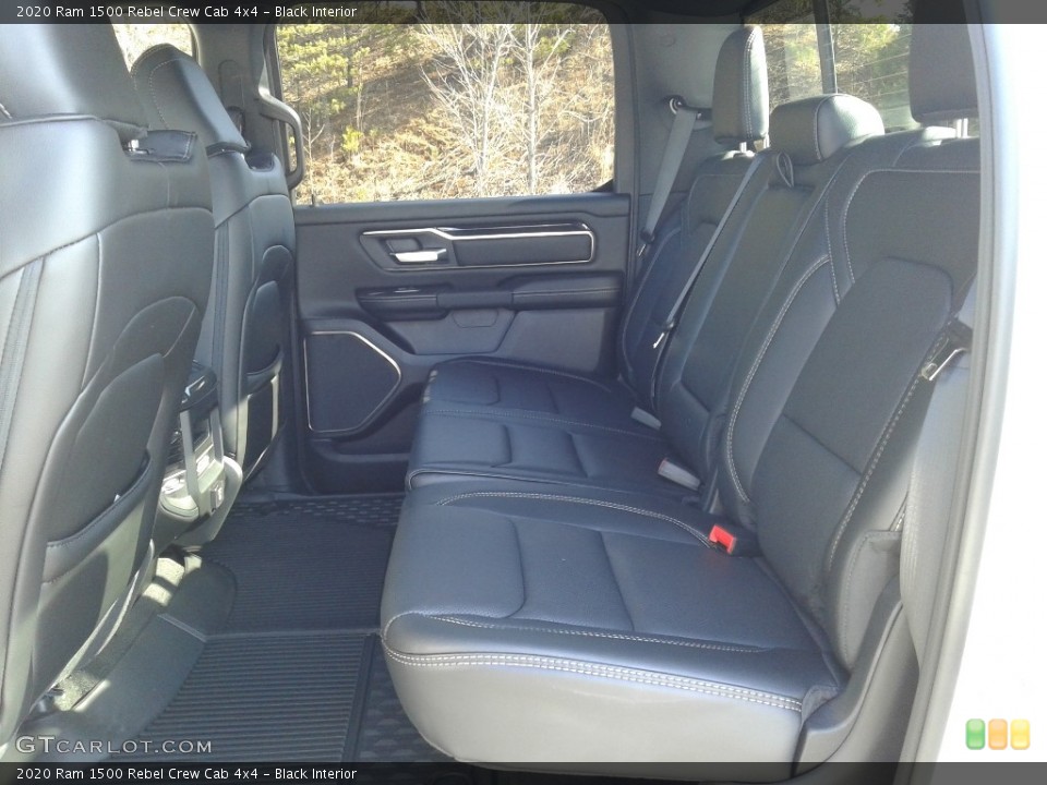 Black Interior Rear Seat for the 2020 Ram 1500 Rebel Crew Cab 4x4 #136909429