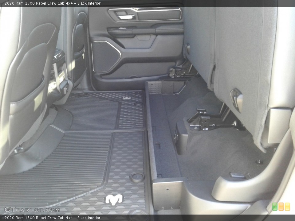 Black Interior Rear Seat for the 2020 Ram 1500 Rebel Crew Cab 4x4 #136909456