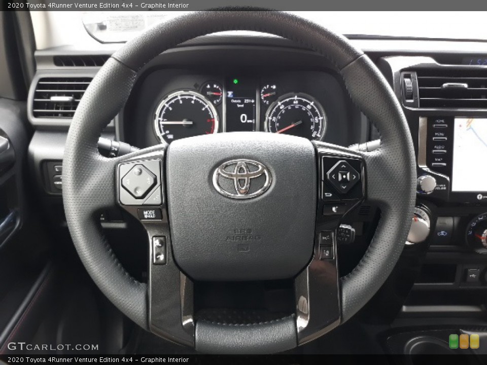 Graphite Interior Steering Wheel for the 2020 Toyota 4Runner Venture Edition 4x4 #136910206
