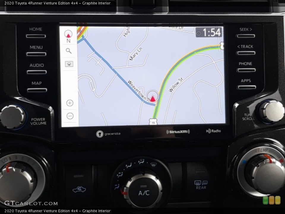 Graphite Interior Navigation for the 2020 Toyota 4Runner Venture Edition 4x4 #136910395