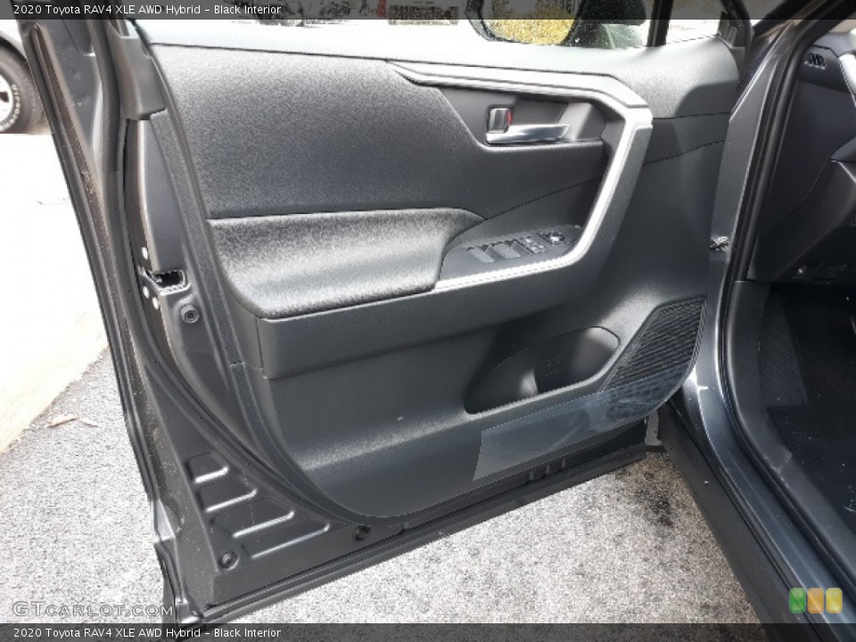 Black Interior Door Panel for the 2020 Toyota RAV4 XLE AWD Hybrid #136913029
