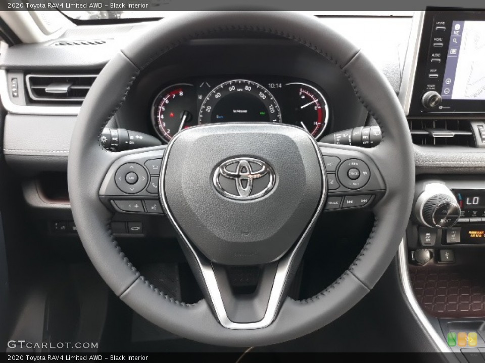 Black Interior Steering Wheel for the 2020 Toyota RAV4 Limited AWD #136914451