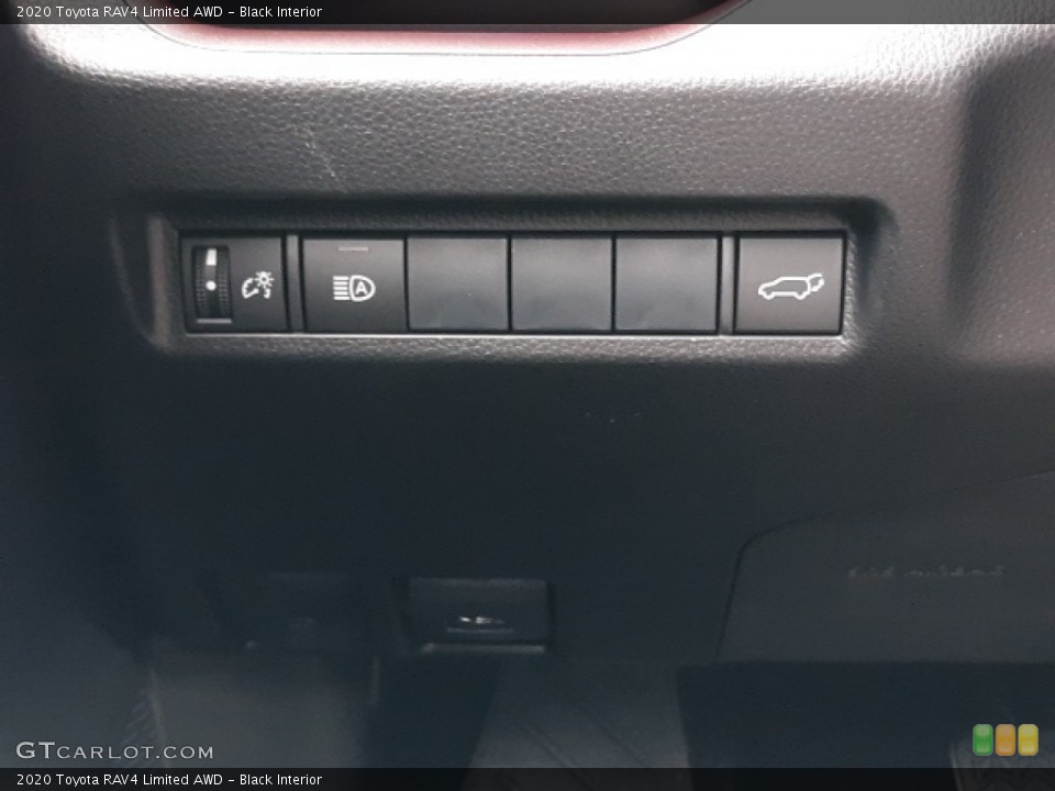 Black Interior Controls for the 2020 Toyota RAV4 Limited AWD #136914529