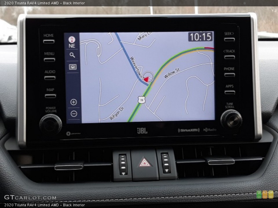 Black Interior Navigation for the 2020 Toyota RAV4 Limited AWD #136914586