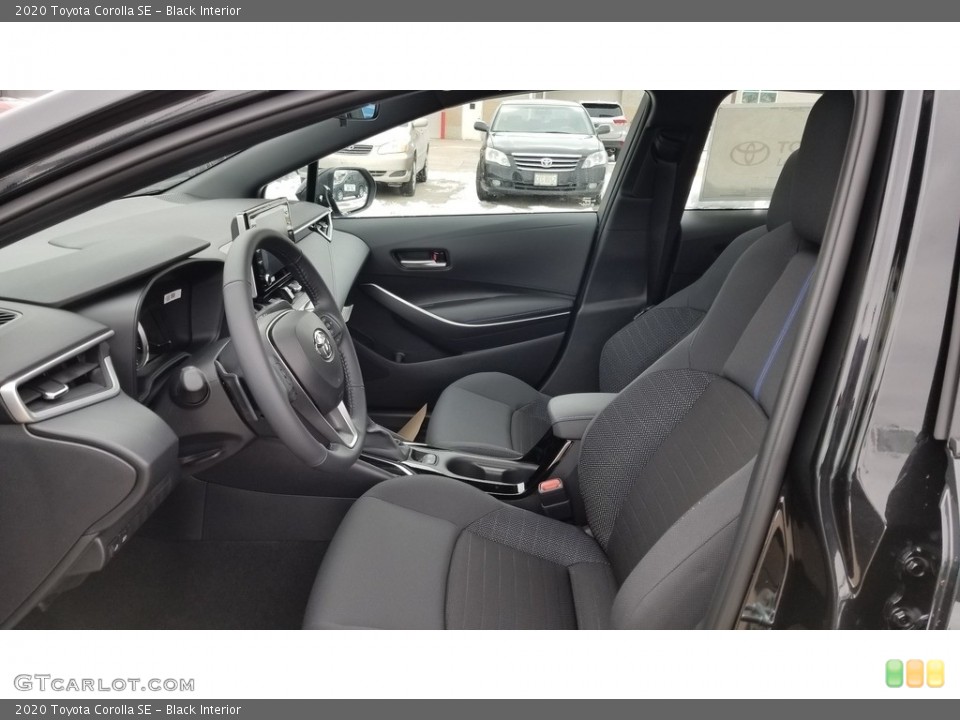 Black Interior Front Seat for the 2020 Toyota Corolla SE #136915261