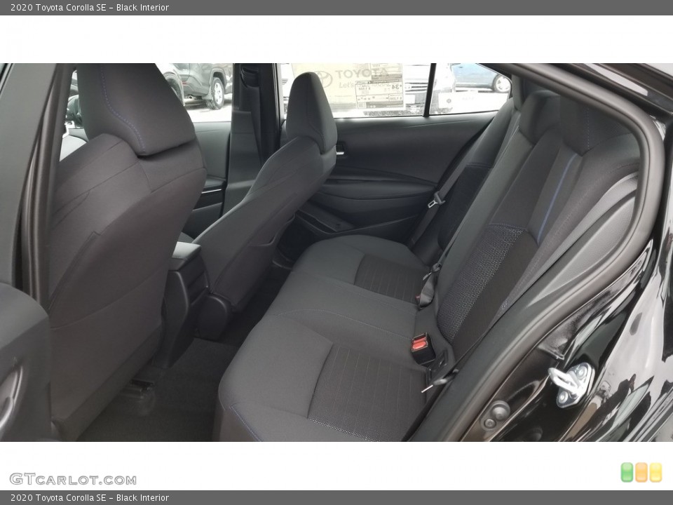 Black Interior Rear Seat for the 2020 Toyota Corolla SE #136915279