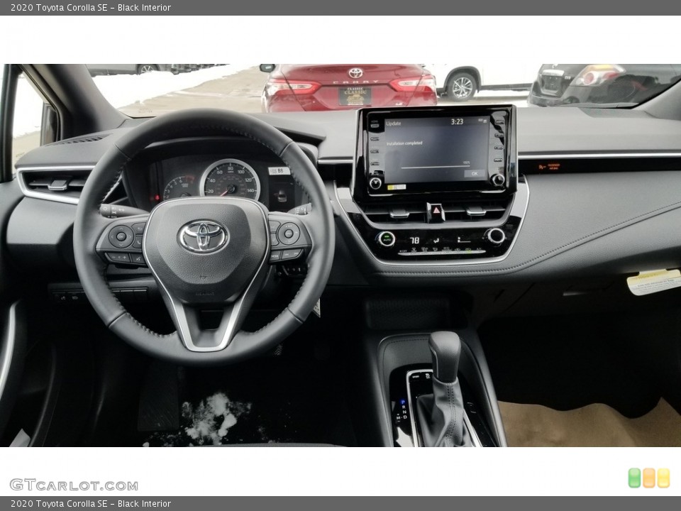 Black Interior Dashboard for the 2020 Toyota Corolla SE #136915294