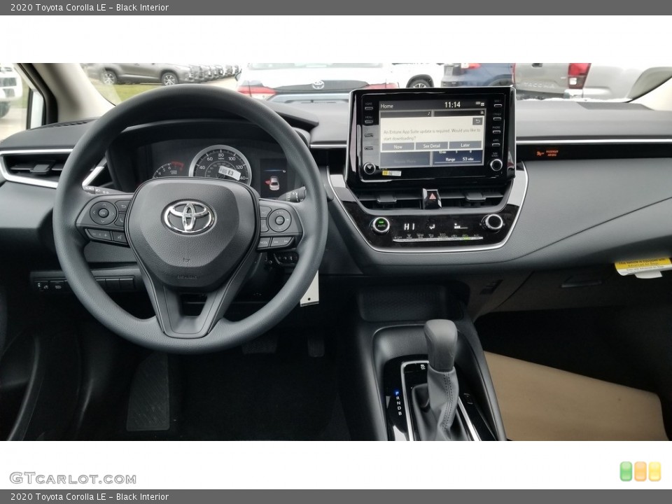 Black Interior Dashboard for the 2020 Toyota Corolla LE #136915441