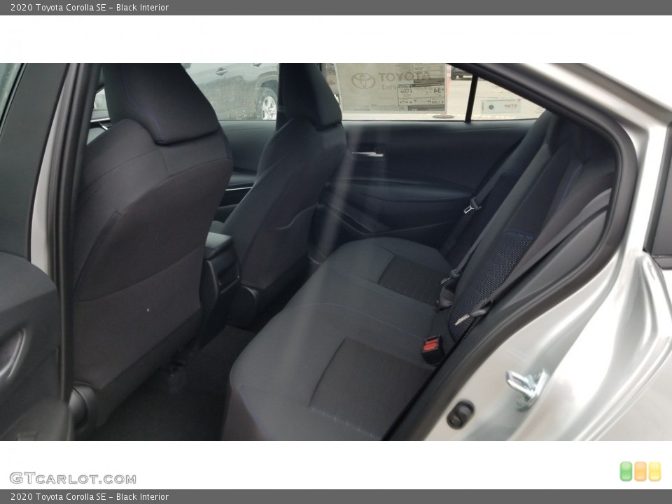 Black Interior Rear Seat for the 2020 Toyota Corolla SE #136915648