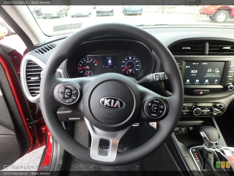 Black Interior Steering Wheel for the 2020 Kia Soul LX #136917268