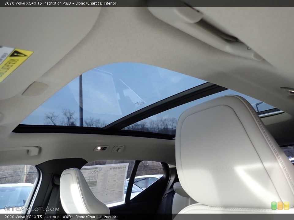 Blond/Charcoal Interior Sunroof for the 2020 Volvo XC40 T5 Inscription AWD #136926456