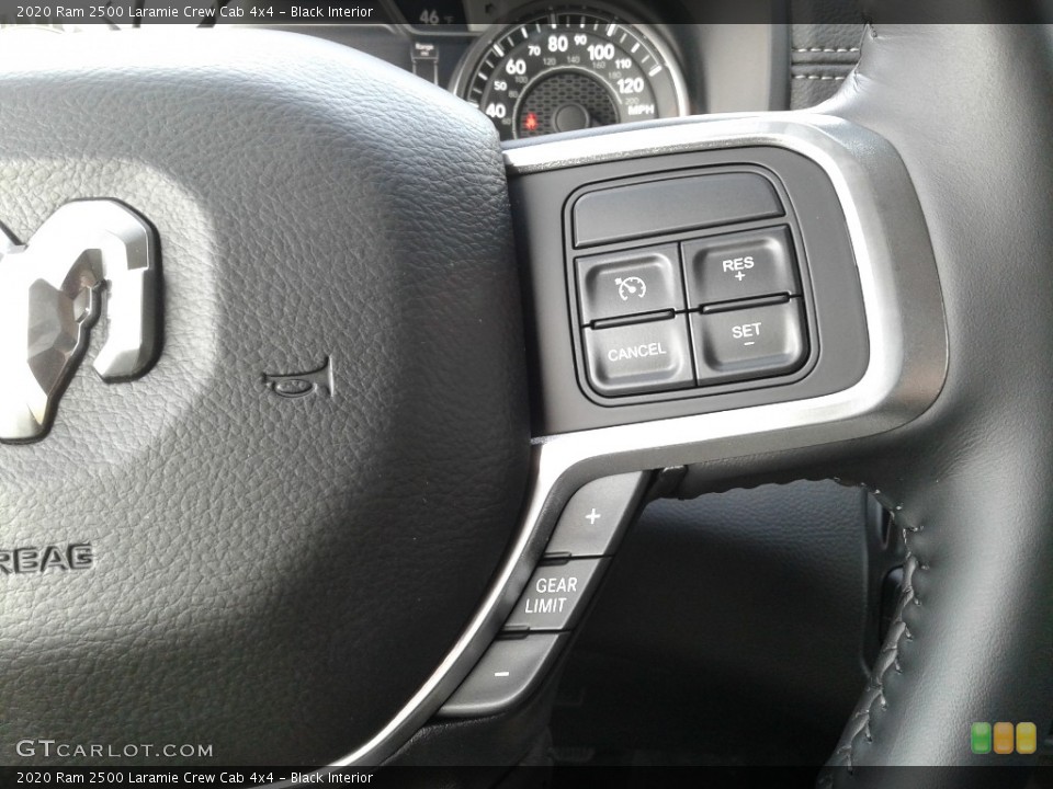 Black Interior Steering Wheel for the 2020 Ram 2500 Laramie Crew Cab 4x4 #136928538