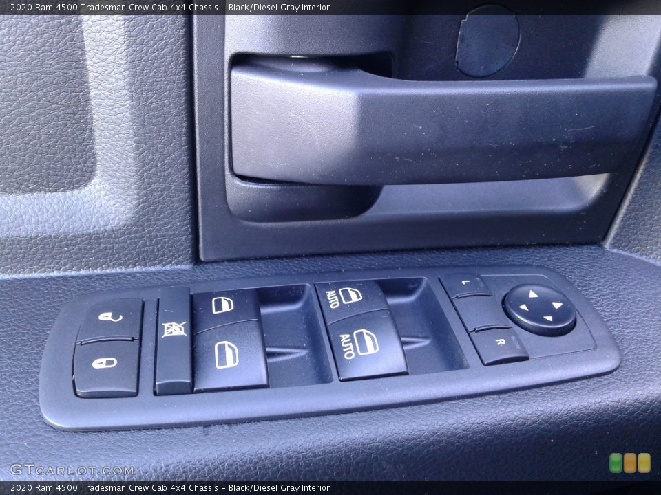 Black/Diesel Gray Interior Controls for the 2020 Ram 4500 Tradesman Crew Cab 4x4 Chassis #136929093
