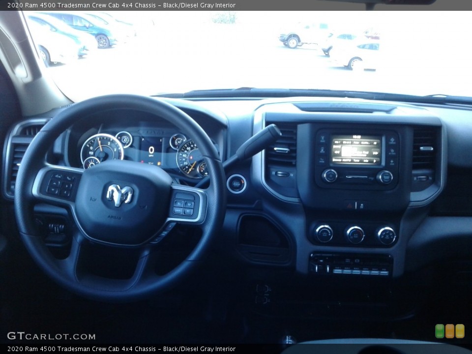 Black/Diesel Gray Interior Dashboard for the 2020 Ram 4500 Tradesman Crew Cab 4x4 Chassis #136929192