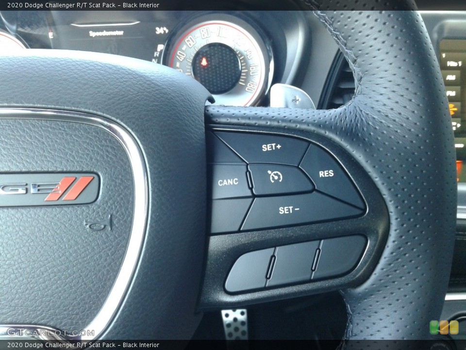 Black Interior Steering Wheel for the 2020 Dodge Challenger R/T Scat Pack #136930653