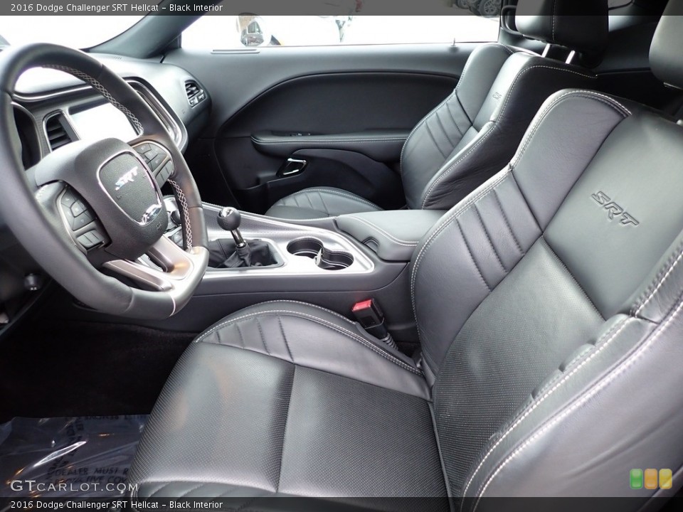 Black Interior Front Seat for the 2016 Dodge Challenger SRT Hellcat #136931343