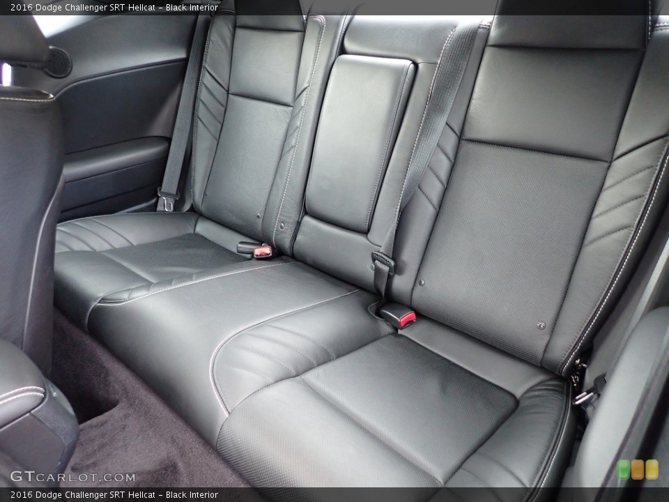Black Interior Rear Seat for the 2016 Dodge Challenger SRT Hellcat #136931361