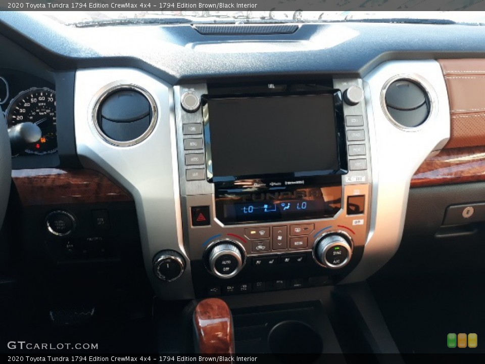 1794 Edition Brown/Black Interior Controls for the 2020 Toyota Tundra 1794 Edition CrewMax 4x4 #136932375