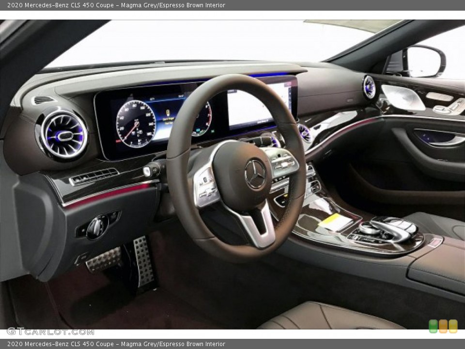 Magma Grey/Espresso Brown Interior Dashboard for the 2020 Mercedes-Benz CLS 450 Coupe #136932729