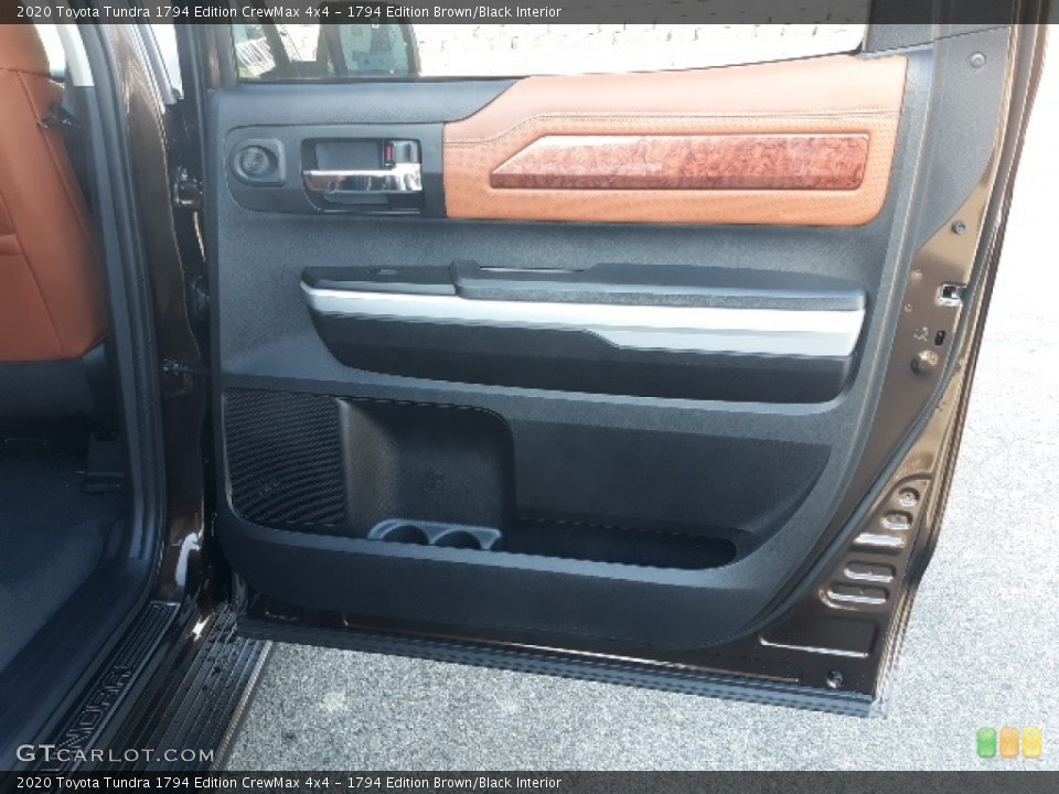 1794 Edition Brown/Black Interior Door Panel for the 2020 Toyota Tundra 1794 Edition CrewMax 4x4 #136932735