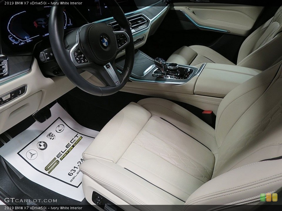 Ivory White Interior Front Seat for the 2019 BMW X7 xDrive50i #136934346