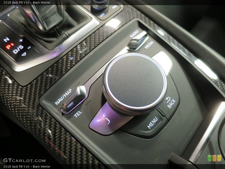 Black Interior Controls for the 2018 Audi R8 V10 #136935456