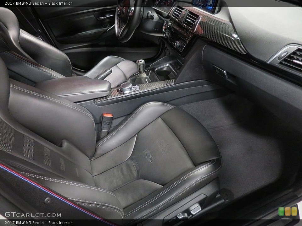 Black Interior Front Seat for the 2017 BMW M3 Sedan #136935738