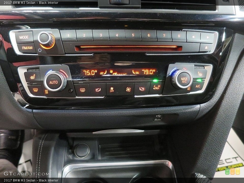 Black Interior Controls for the 2017 BMW M3 Sedan #136935933