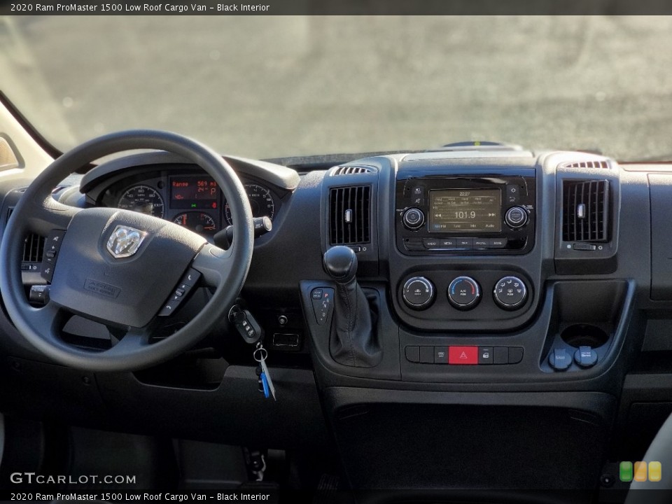 Black Interior Dashboard for the 2020 Ram ProMaster 1500 Low Roof Cargo Van #136938237
