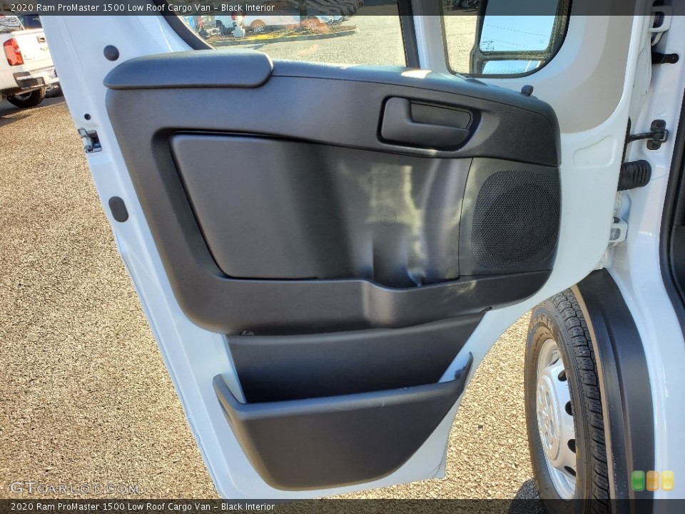 Black Interior Door Panel for the 2020 Ram ProMaster 1500 Low Roof Cargo Van #136938243