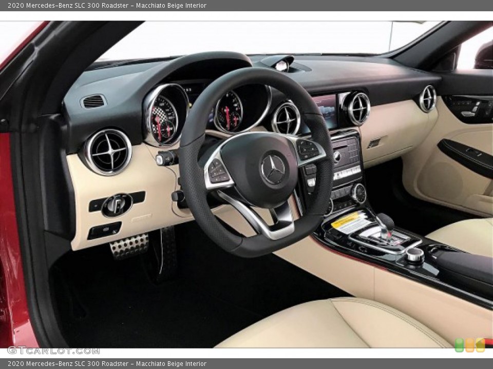 Macchiato Beige Interior Dashboard for the 2020 Mercedes-Benz SLC 300 Roadster #136938915