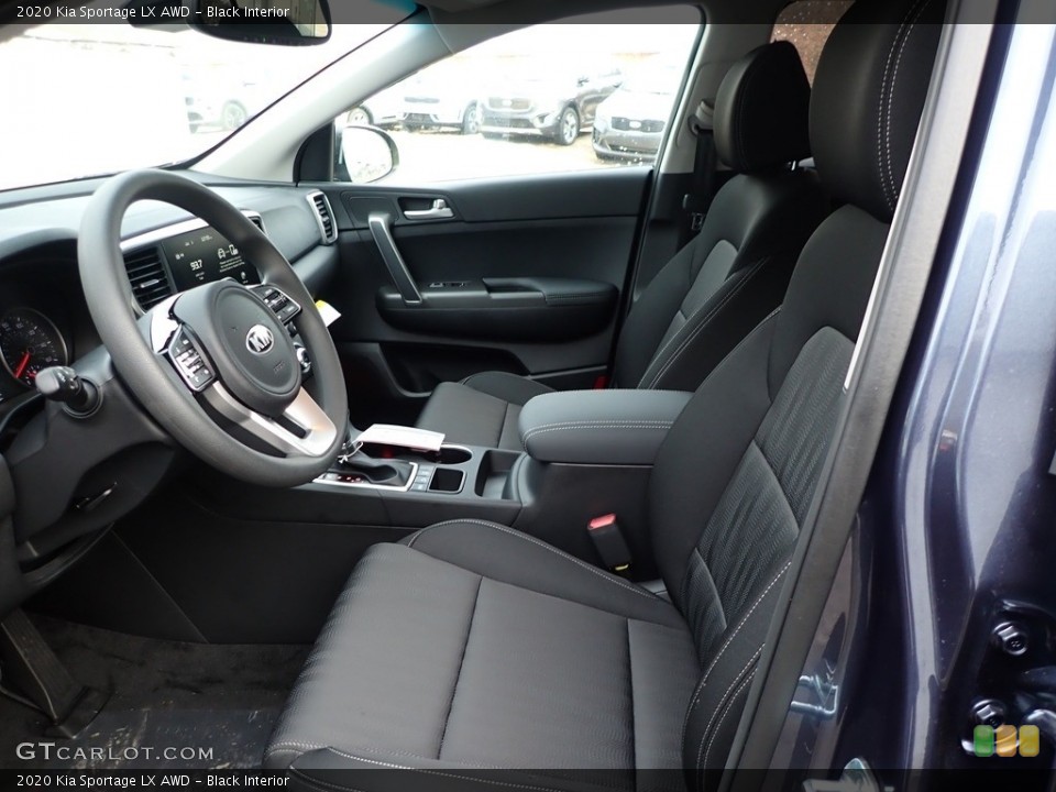 Black Interior Front Seat for the 2020 Kia Sportage LX AWD #136941072