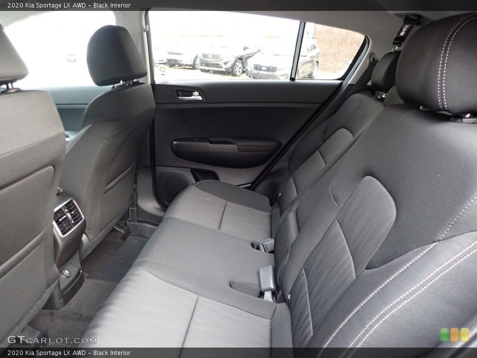 Black Interior Rear Seat for the 2020 Kia Sportage LX AWD #136941093