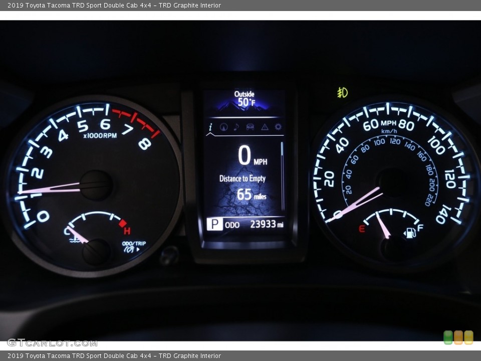 TRD Graphite Interior Gauges for the 2019 Toyota Tacoma TRD Sport Double Cab 4x4 #136942401
