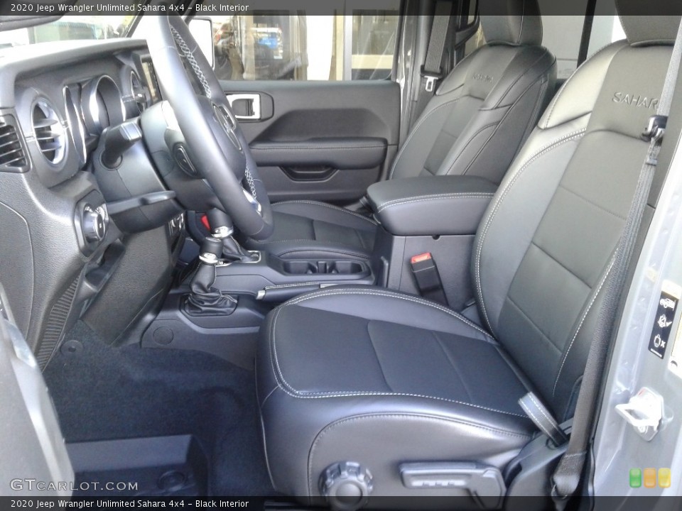 Black Interior Front Seat for the 2020 Jeep Wrangler Unlimited Sahara 4x4 #136943667