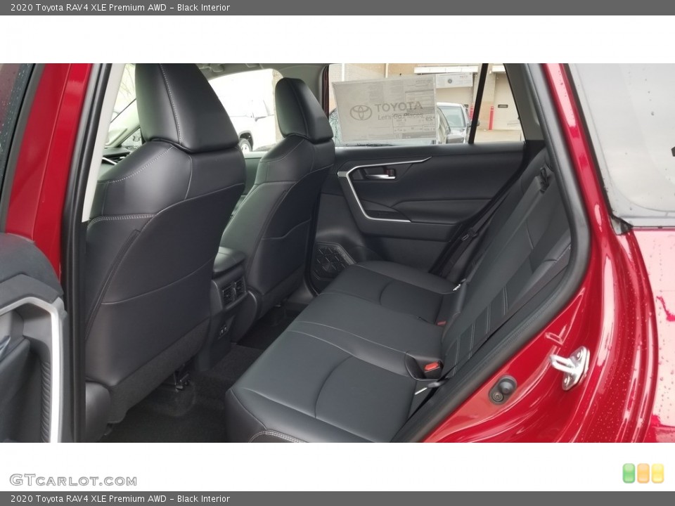 Black Interior Rear Seat for the 2020 Toyota RAV4 XLE Premium AWD #136943763