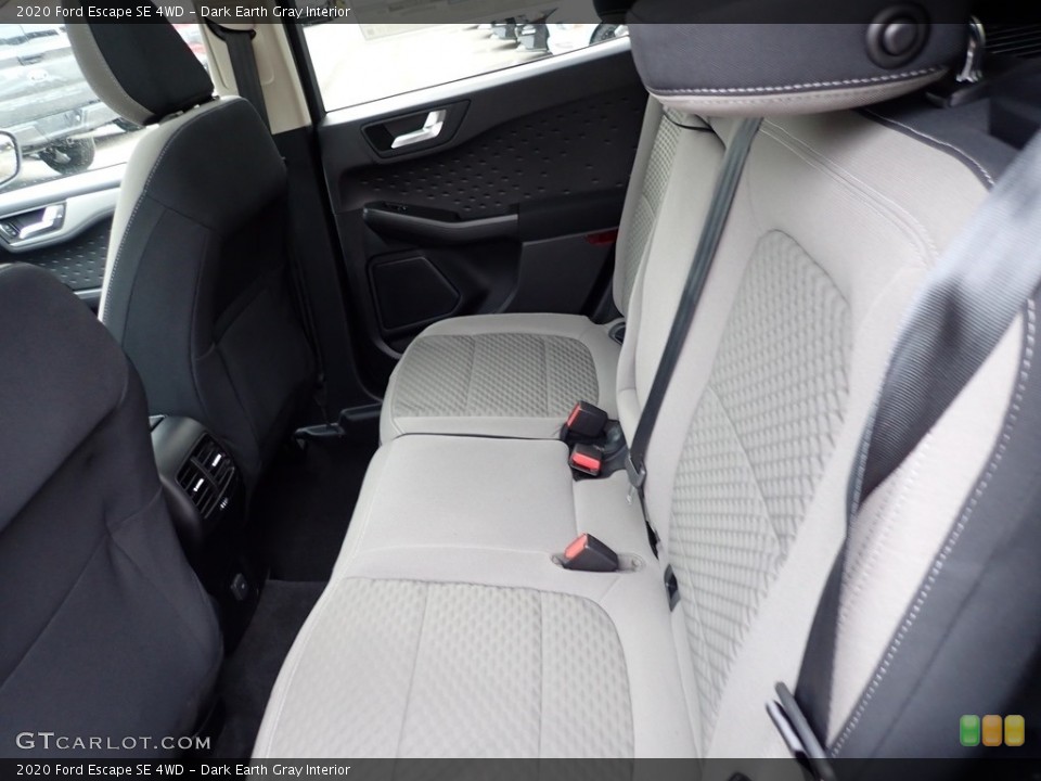 Dark Earth Gray Interior Rear Seat for the 2020 Ford Escape SE 4WD #136944567