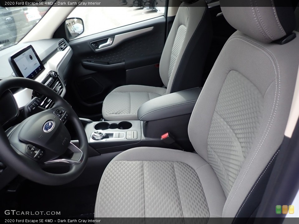 Dark Earth Gray Interior Front Seat for the 2020 Ford Escape SE 4WD #136944624