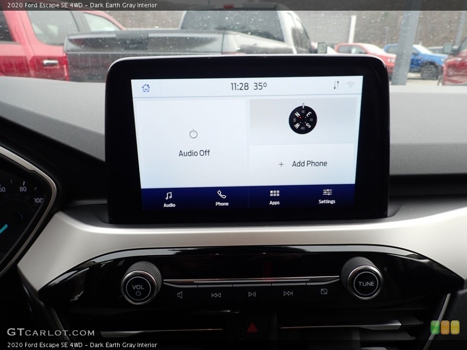 Dark Earth Gray Interior Controls for the 2020 Ford Escape SE 4WD #136944714
