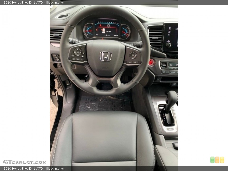 Black Interior Steering Wheel for the 2020 Honda Pilot EX-L AWD #136947921
