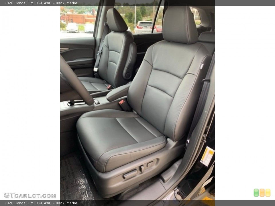 Black Interior Front Seat for the 2020 Honda Pilot EX-L AWD #136947944