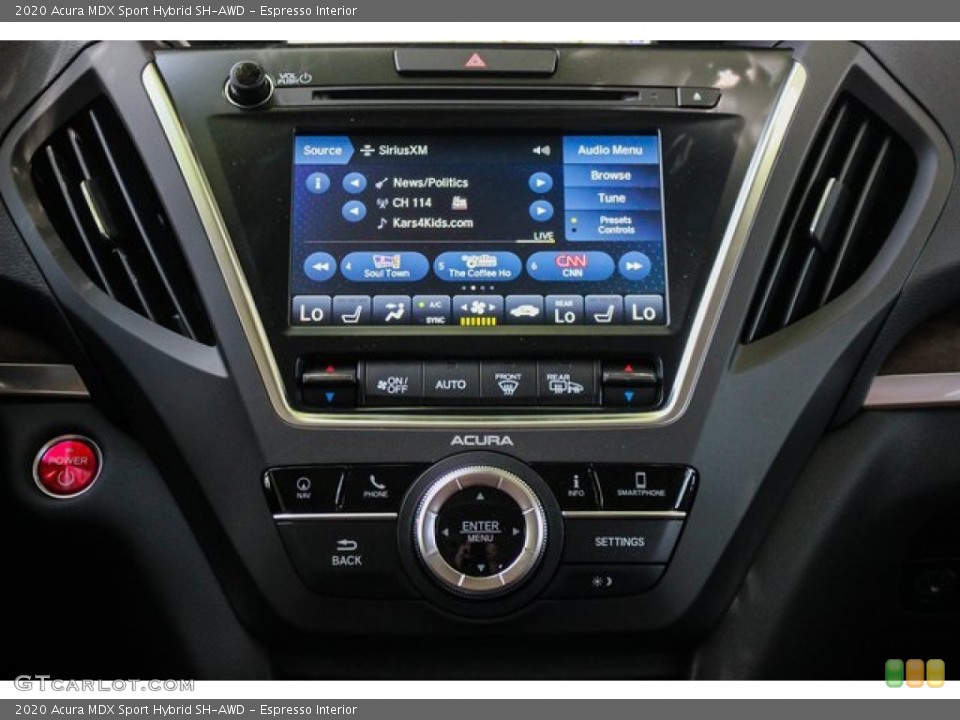 Espresso Interior Controls for the 2020 Acura MDX Sport Hybrid SH-AWD #136949715