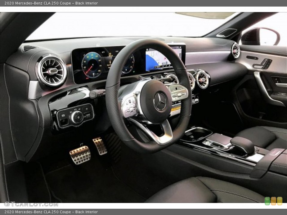 Black Interior Dashboard for the 2020 Mercedes-Benz CLA 250 Coupe #136952946