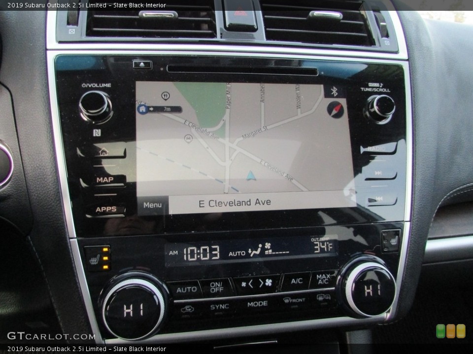 Slate Black Interior Navigation for the 2019 Subaru Outback 2.5i Limited #136953690