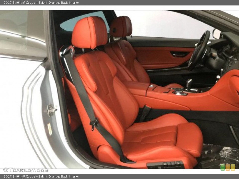 Sakhir Orange/Black Interior Front Seat for the 2017 BMW M6 Coupe #136954038