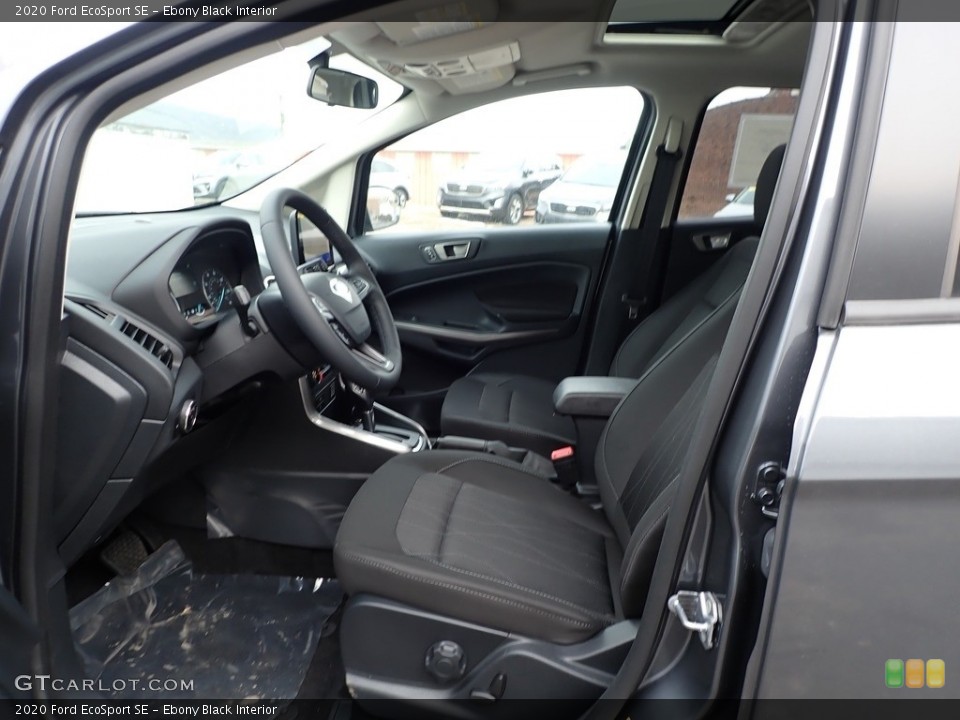 Ebony Black Interior Front Seat for the 2020 Ford EcoSport SE #136954080